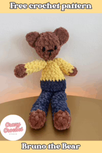 Bruno the Bear: free crochet pattern