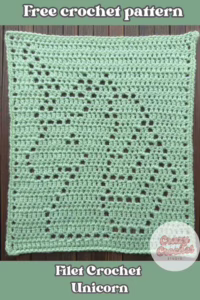 Bring a touch of fantasy to your stitches with this free filet crochet pattern featuring a majestic unicorn silhouette!