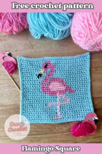 Bring a touch of tropical elegance to your crochet projects with this Flamingo Granny Square—a stunning free crochet pattern.
