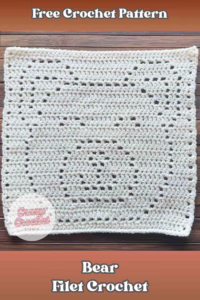 Free Filet Crochet Pattern: Bear