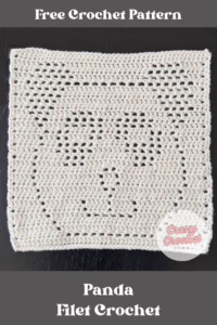 Panda Filet Crochet Pattern | Free & Easy Design