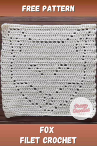 Crochet a Fox | Free Filet Pattern