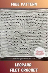Leopard | Free Filet Crochet Pattern